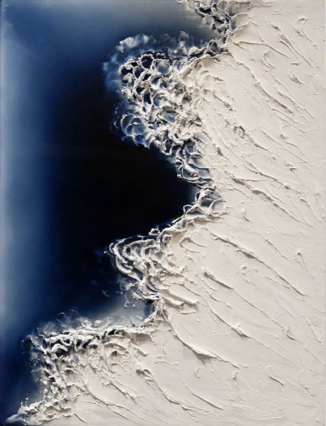 Abisso — opera in resina, 80x100 cm